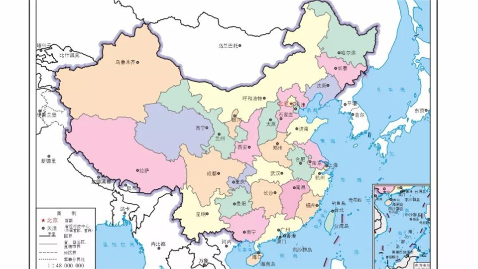 中国地图，一点都不能错！