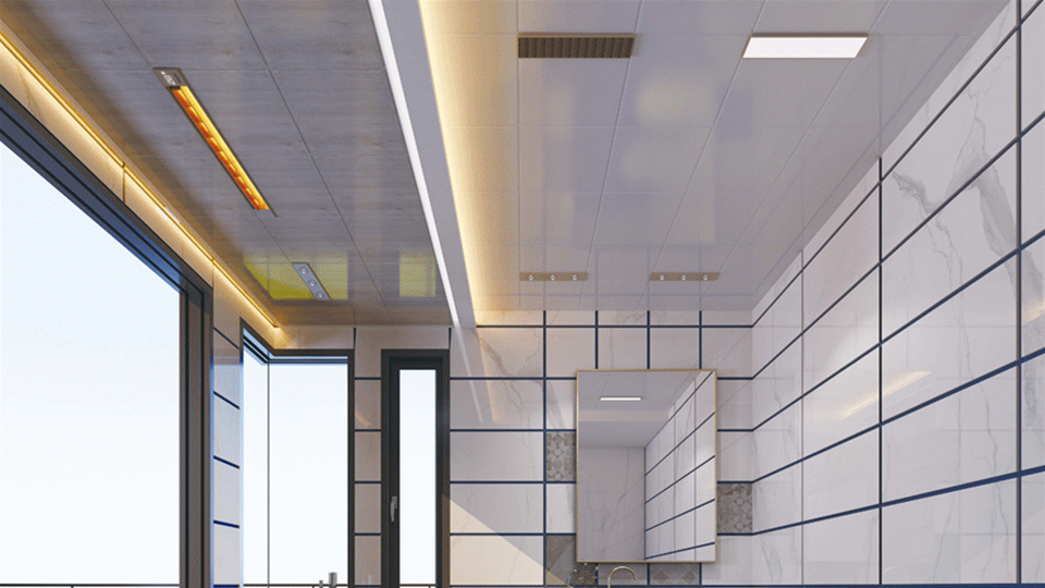 品牌丨美尔凯特L5浴室暖空调三色氛围照明，将沐浴变为享受